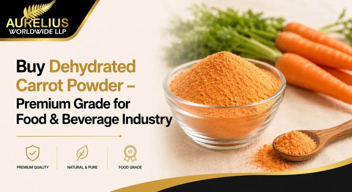 Buy Dehydrated Carrot Powder – Premium Grade For Food & Beverage Industry